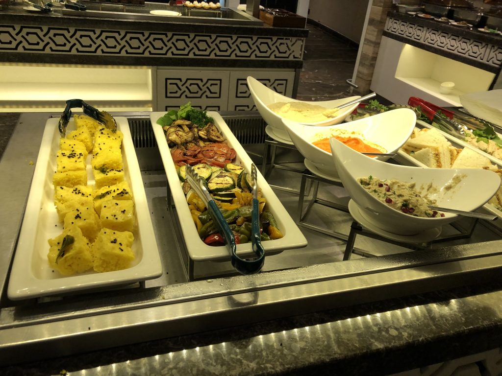 GVK lounge fruit and veggies