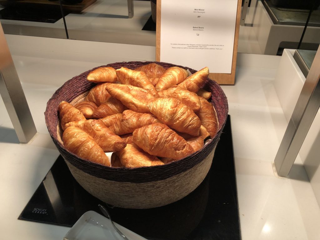 Basket of croissants