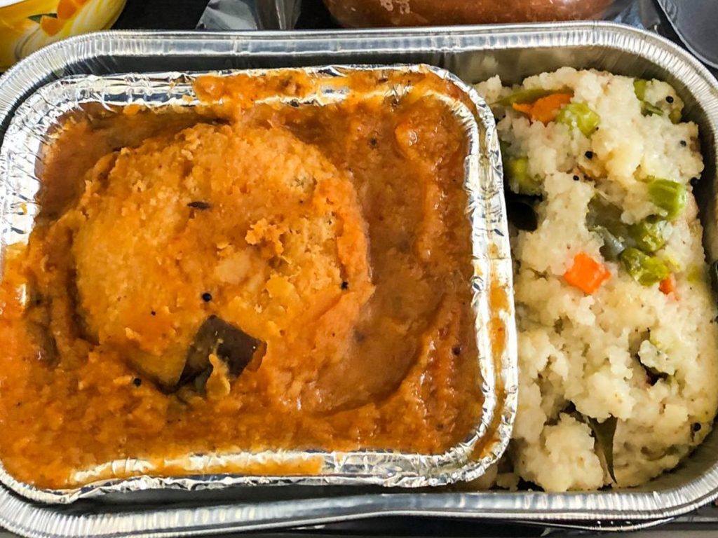 Vistara Airlines Veggie Dish