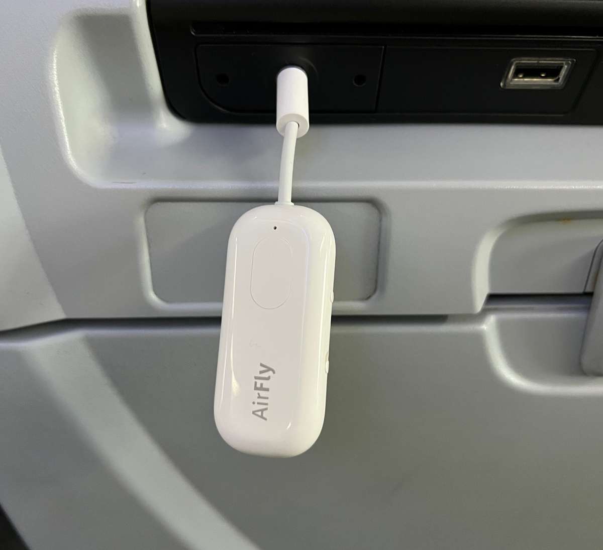 Product Review: Airfly Pro Bluetooth Adapter for Airplane IFE - Travel  Season