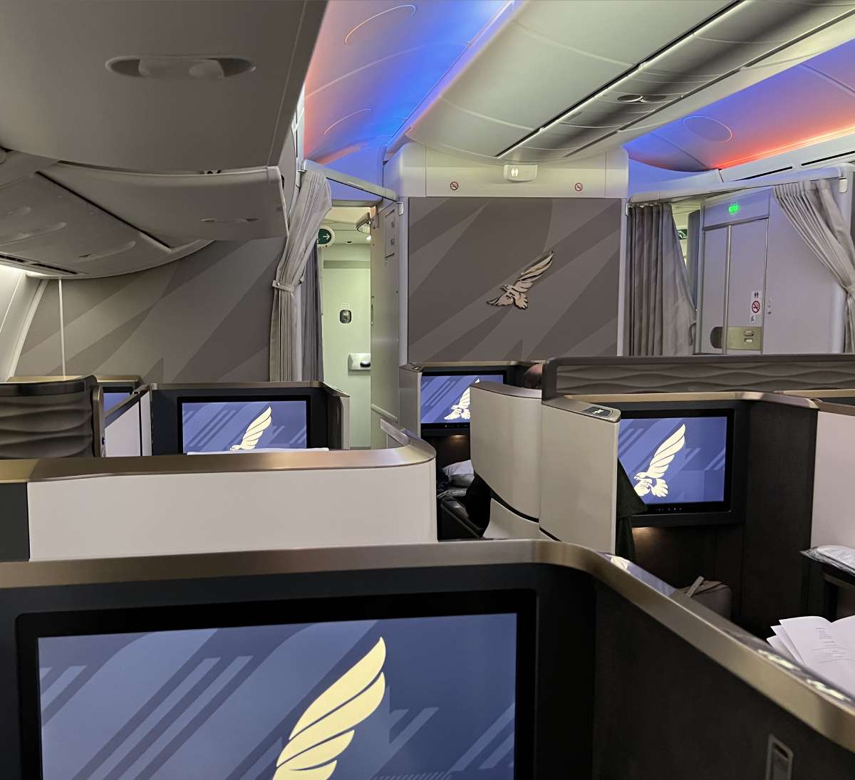 Gulf Air 787 Cabin